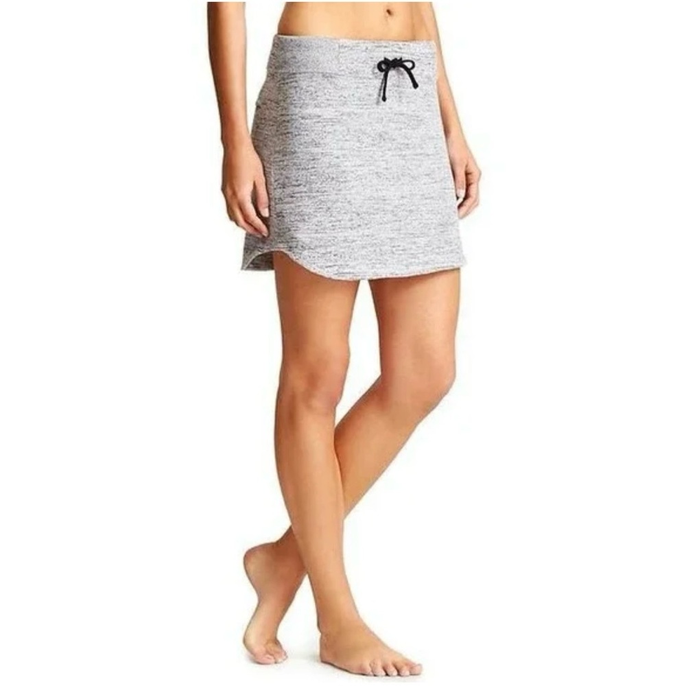 Athleta Downplay Heathered Gray Sports Casual Mini Skirt Size Small